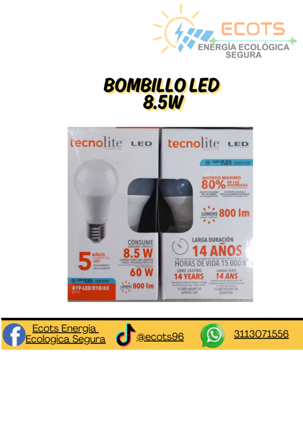 Bombillo LED de Uso Interior – Ilumina con Eficiencia y Durabilidad