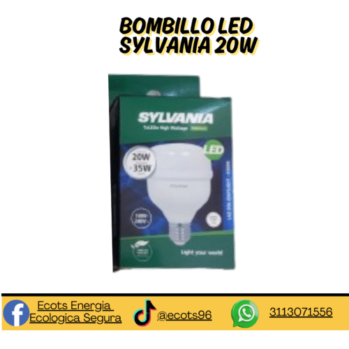 Bombillo LED  20W de Uso Interior – Ilumina con Eficiencia y Durabilidad