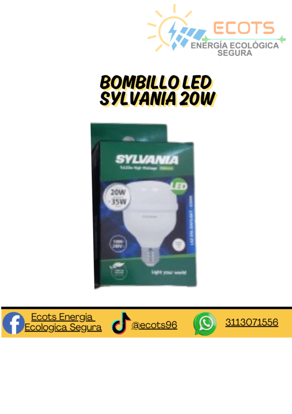 Bombillo LED  20W de Uso Interior – Ilumina con Eficiencia y Durabilidad