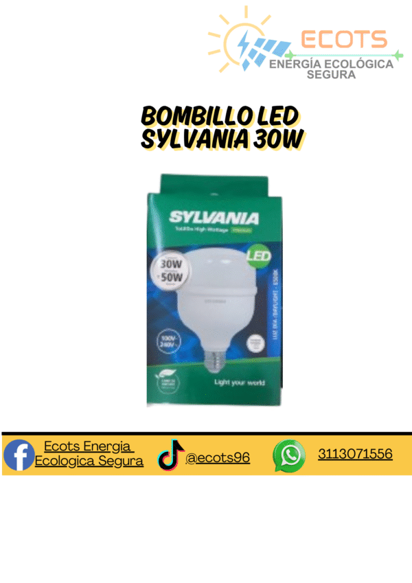 Bombillo LED  30W de Uso Interior – Ilumina con Eficiencia y Durabilidad (copia)