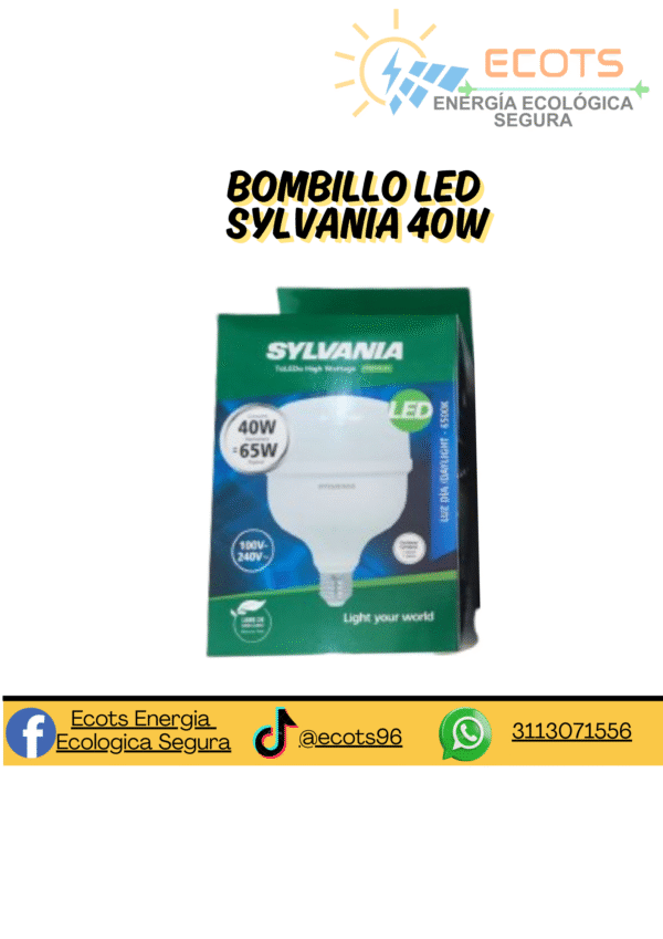 Bombillo LED  40W de Uso Interior – Ilumina con Eficiencia y Durabilidad (copia) (copia)