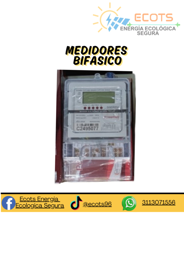 Medidores de Energía Digitales – Bifásico