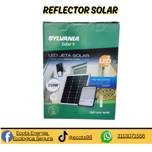 Reflector Solar LED 3000Lm – Iluminación Potente, Energía Limpia