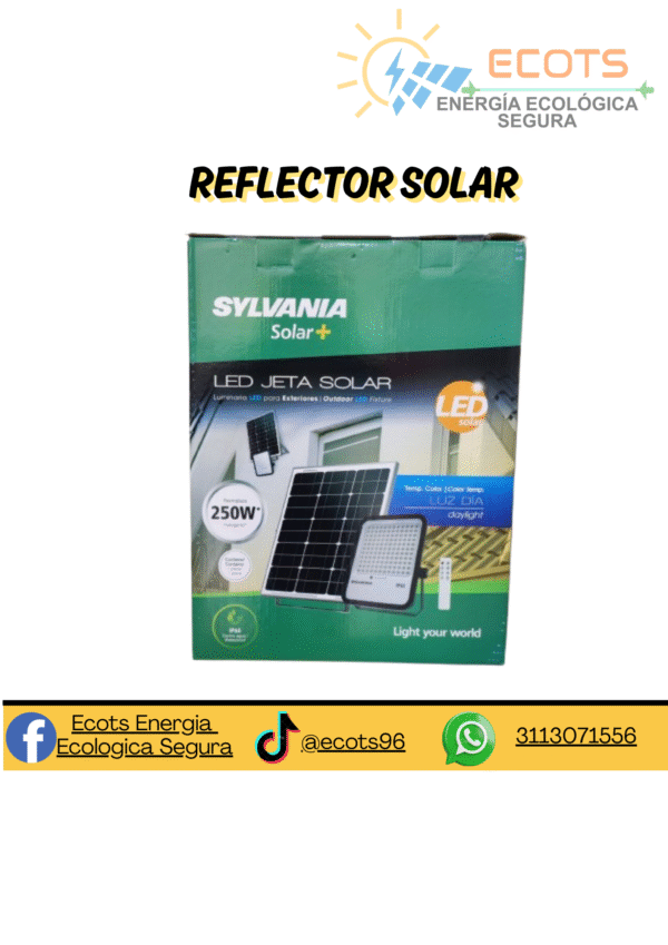 Reflector Solar LED 3000Lm – Iluminación Potente, Energía Limpia