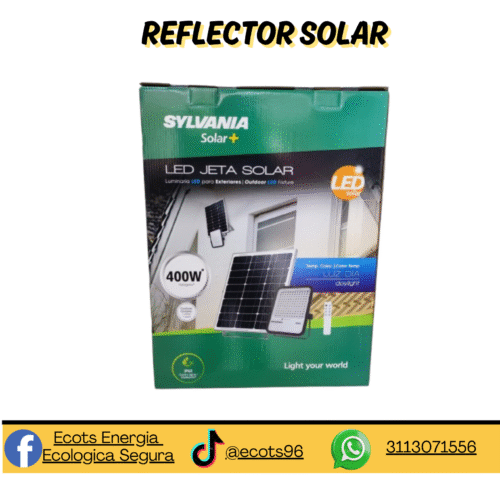 Reflector Solar LED 4700Lm – Iluminación Potente, Energía Limpia