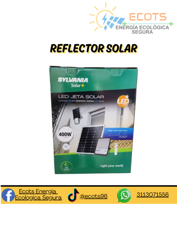 Reflector Solar LED 4700Lm – Iluminación Potente, Energía Limpia