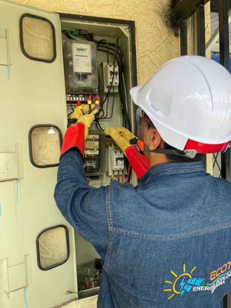 conexion de medidores de energia